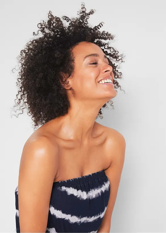 Bandeau-jumpsuit i 100% økologisk bomull, bonprix