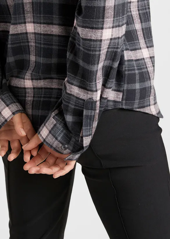 Skjorte i flanell av 100% bomull, bonprix