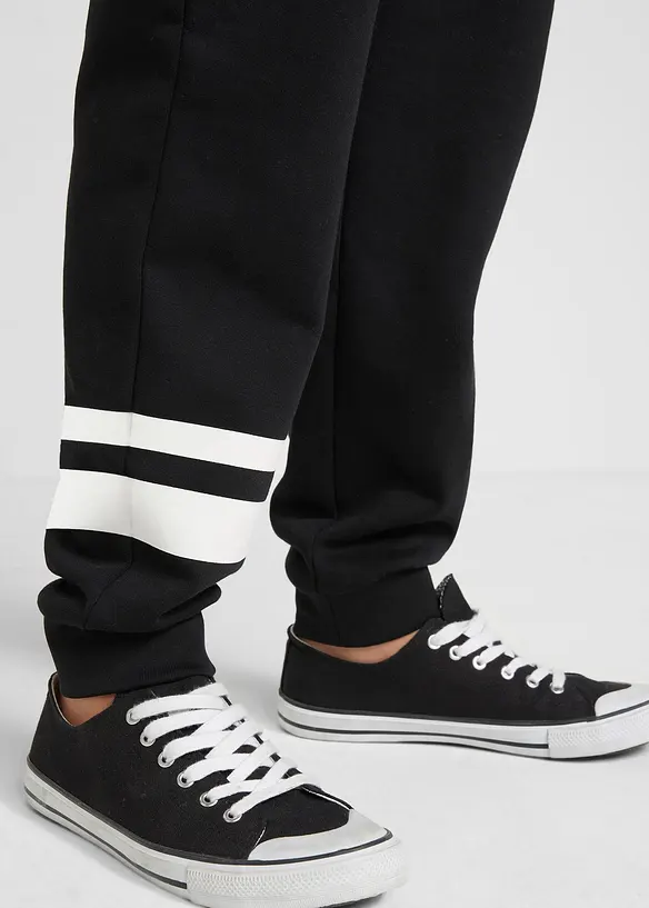 Joggebukse i myk bomullsmiks (2-pack), bonprix