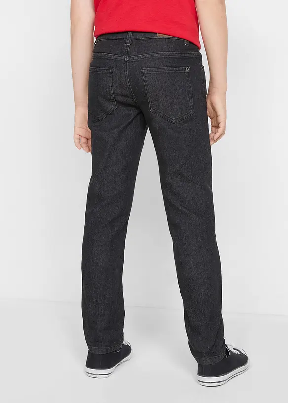 Slim Fint stretch-jeans med justerbar linning, Straight, bonprix