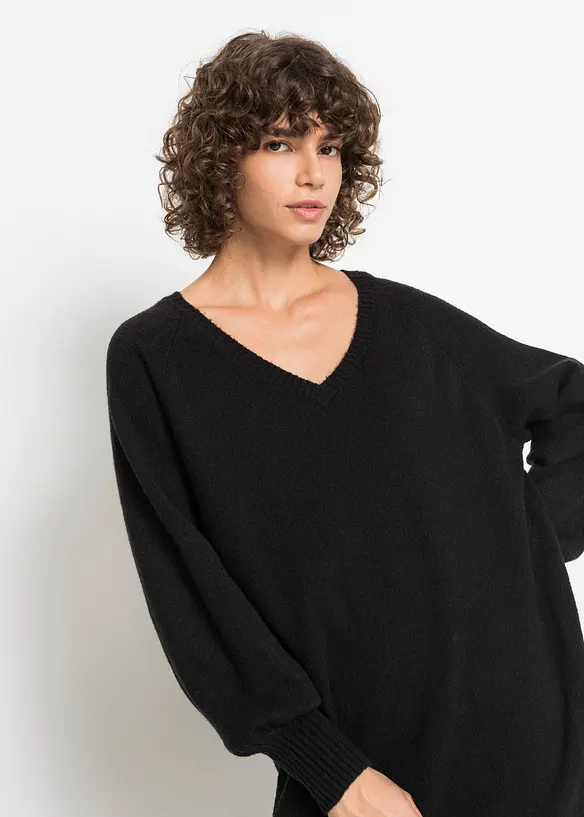 Legglang, oversized og strikket kjole, bonprix