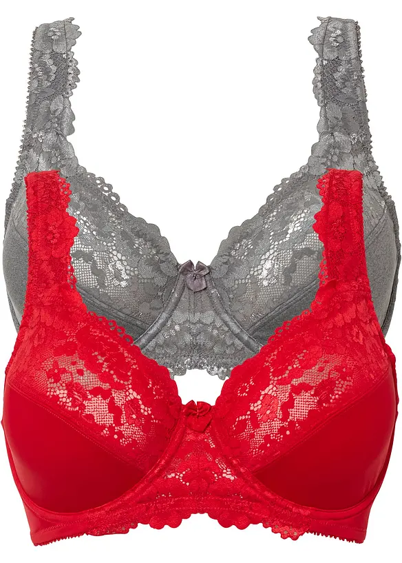 Minimizer-BH med polstrede stropper (2-pack), bonprix