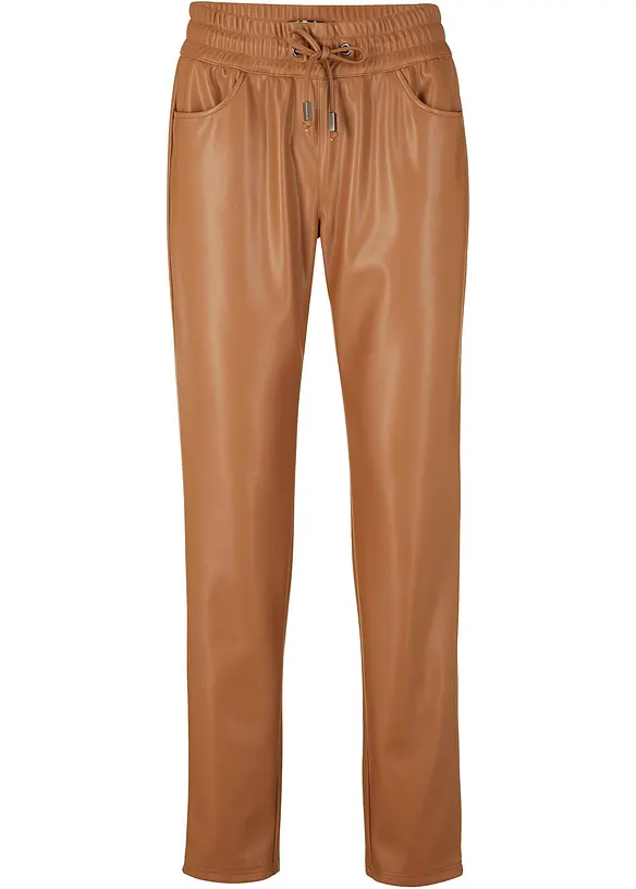 Slip on-bukse i imitert skinn, bonprix