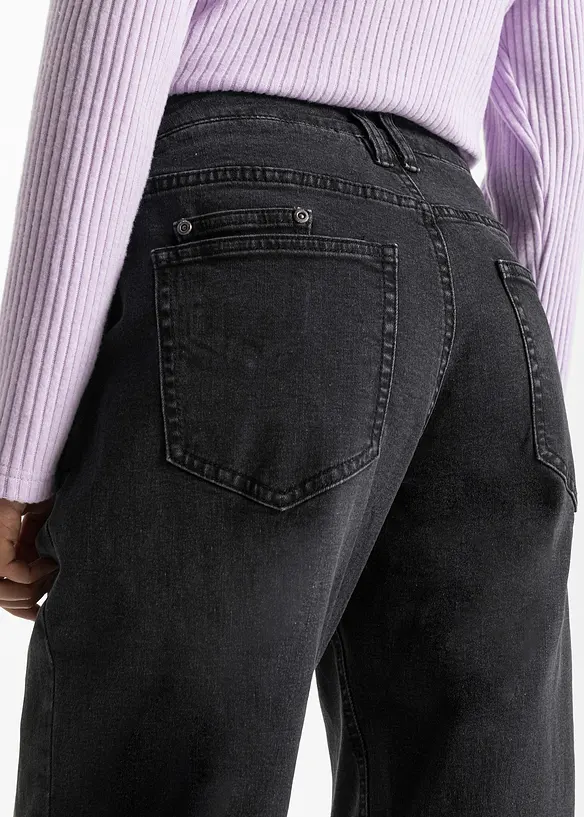 Barrel-jeans, Mid Waist, stretch, bonprix