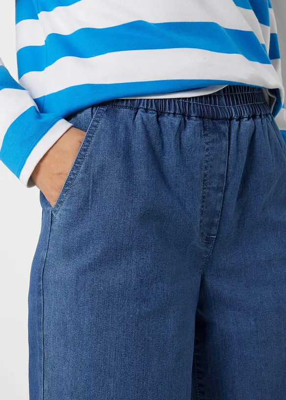 Mom jeans, High Waist, komfortlinning, bonprix