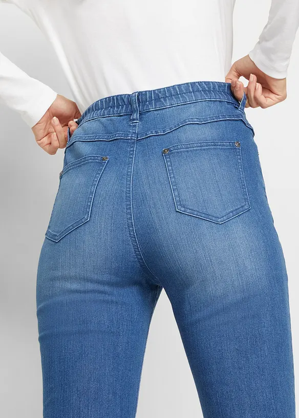 Bootcut-jeans, High Waist, komfortlinning, bonprix