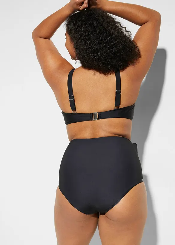 High Waist-shape-bikinitruse med knyting, sterkt formende, bonprix