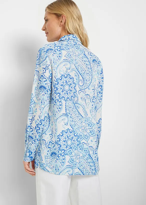 Oversized skjortebluse, bonprix