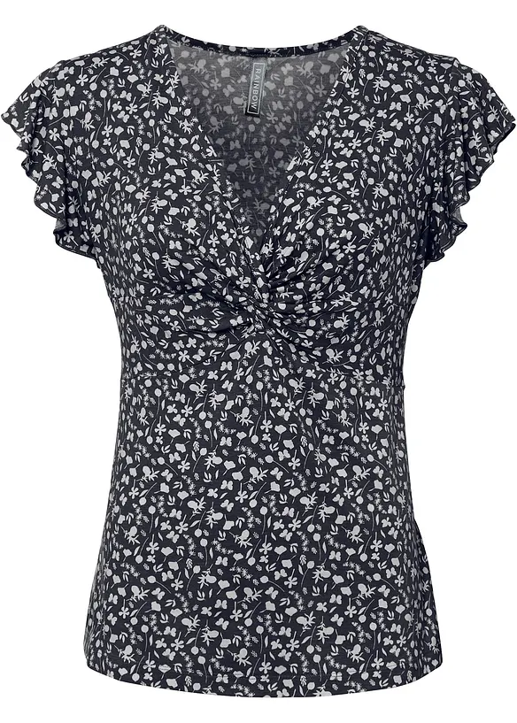 Jerseybluse i viskosemiks, bonprix