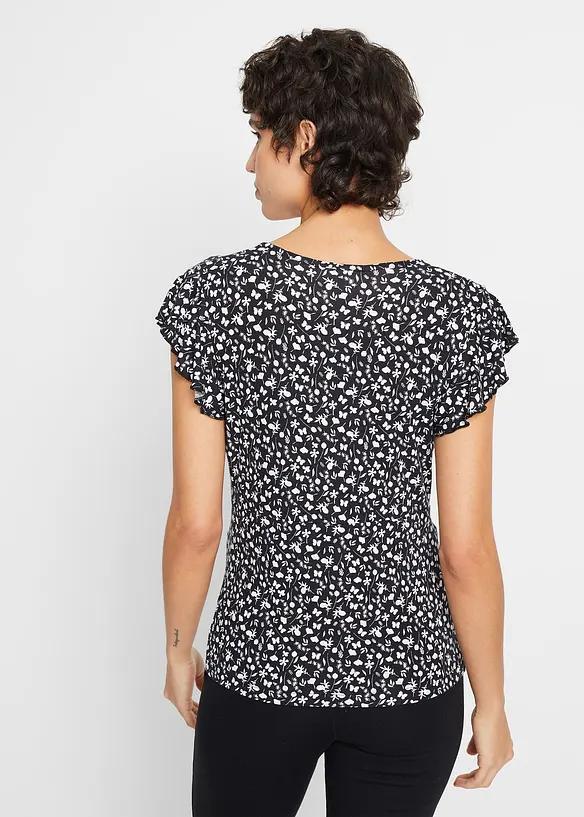 Jerseybluse i viskosemiks, bonprix