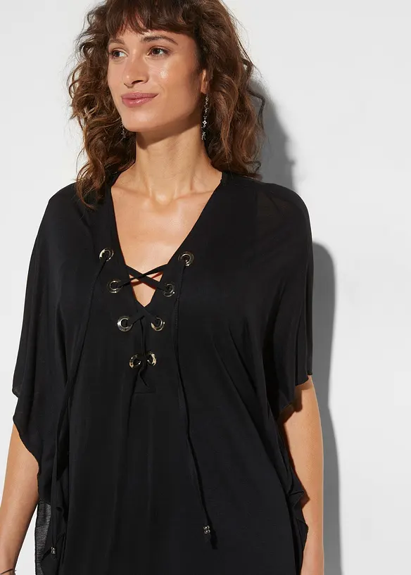 Transparent strandtunika i viskose, bonprix