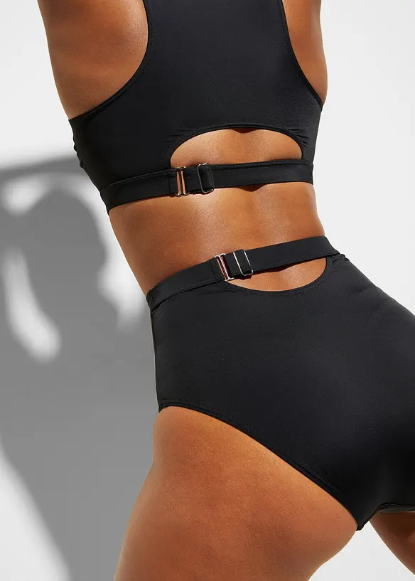 High Waist-bikinitruse med regulerbar linning, bonprix