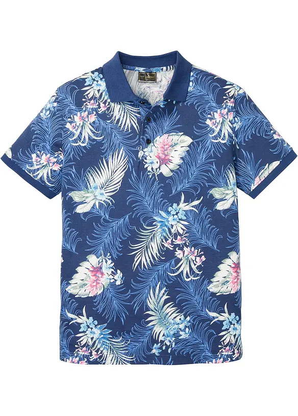 Kortermet jersey-poloskjorte i 100% økologisk bomull, bonprix