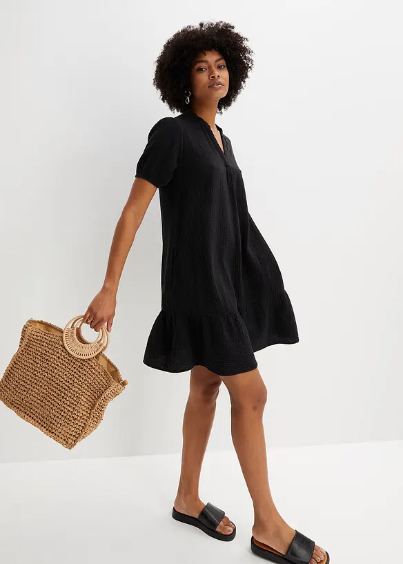 Minikjole av musselin, bonprix