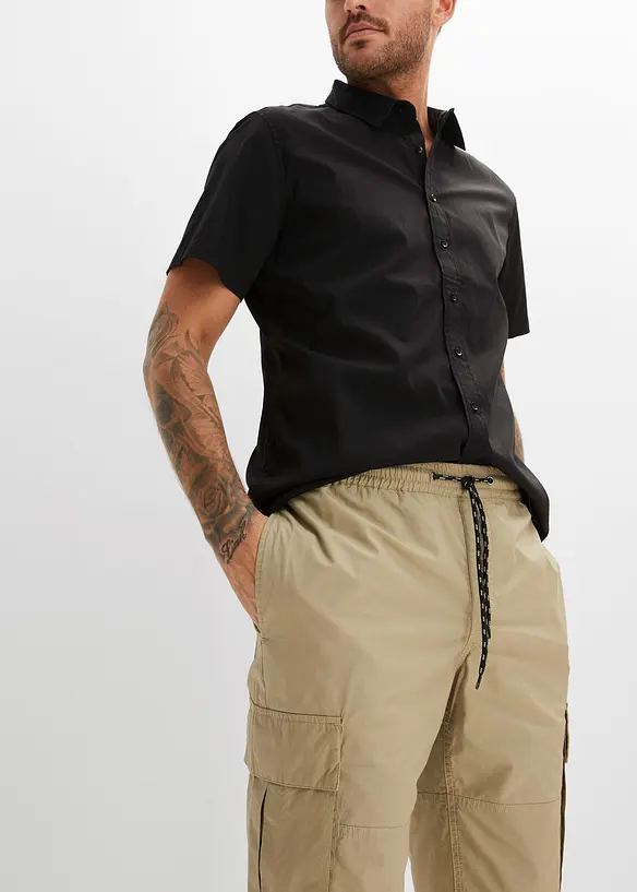 Pull on-bermudashorts i cargobukse-modell, Regular Fit, bonprix