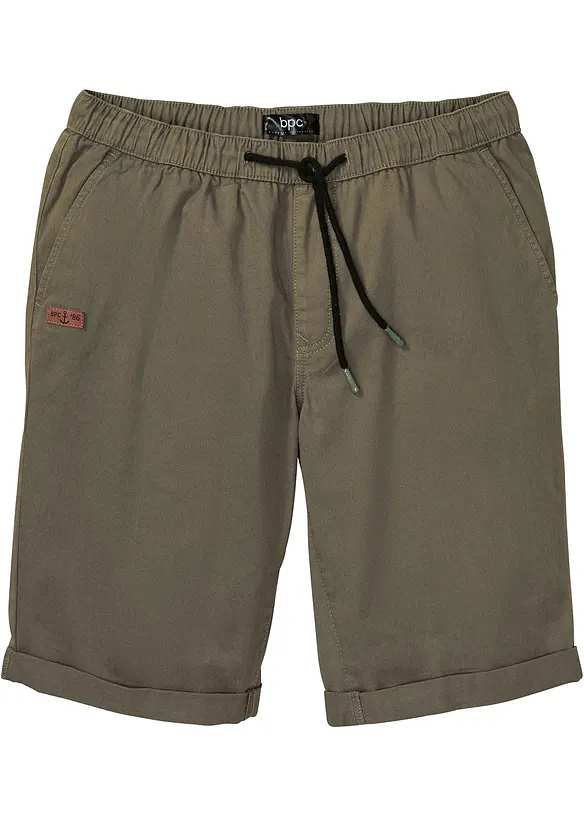 Pull on-bermudashorts i 100% bomull, Regular Fit, bonprix