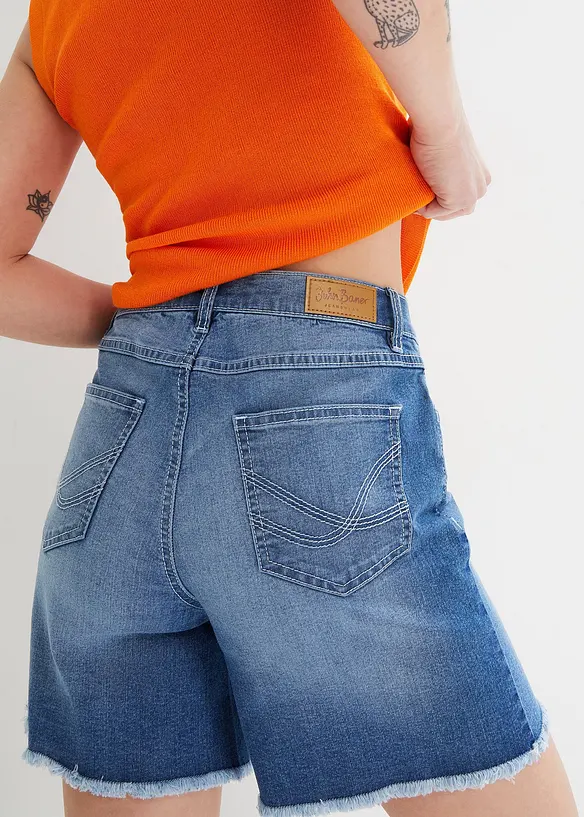 Jeansshorts, Mid Waist, stretch, bonprix