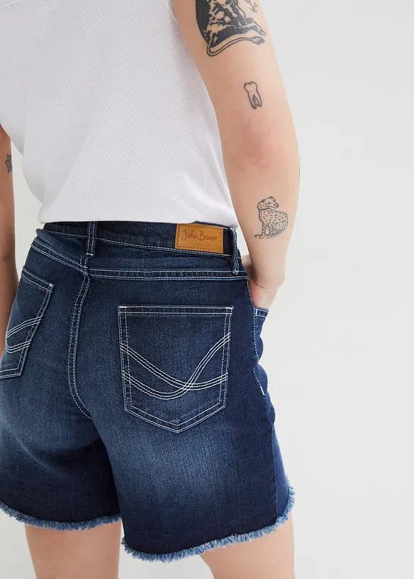 Jeansshorts, Mid Waist, stretch, bonprix