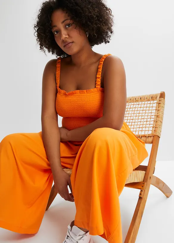 Jumpsuit i lett viskose, bonprix
