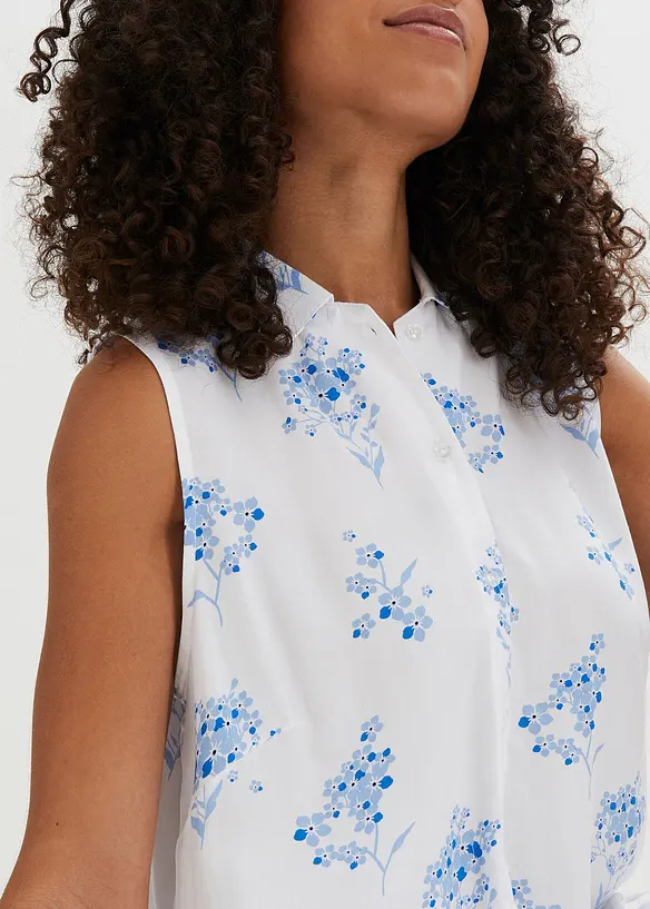 Viskose-bluse, uten arm, bonprix