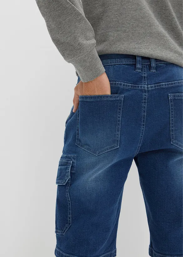 Cargo-bermudashorts i denim med stretch, Regular Fit, bonprix