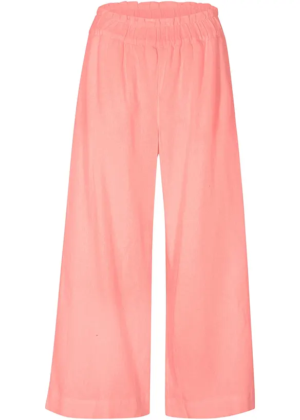 Legglang culotte i lin, bonprix
