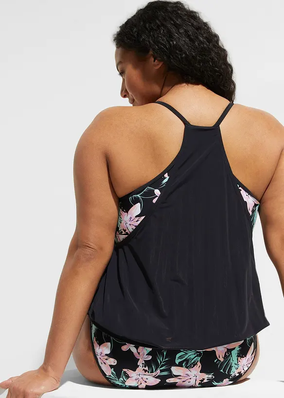 Oversized tankini i lag på lag-look, bonprix