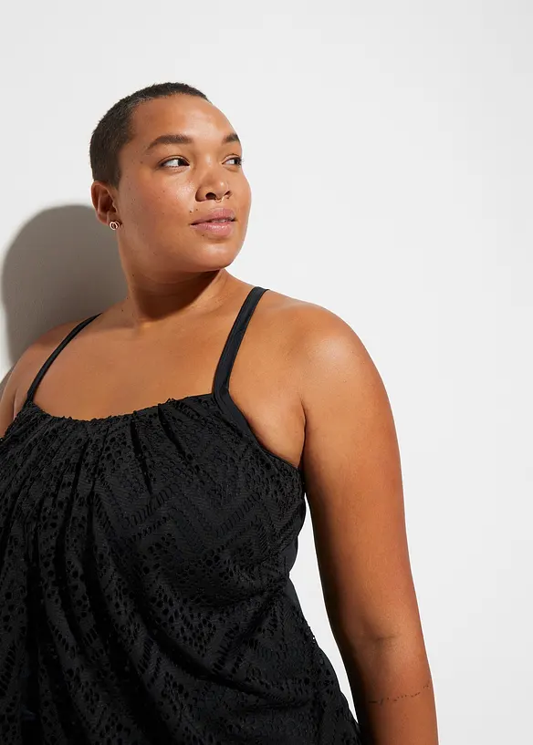 Tankini topp i blondemateriale, bonprix