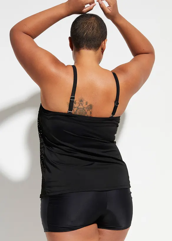 Tankini topp i blondemateriale, bonprix