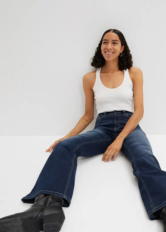 Flared-jeans High Waist, bonprix
