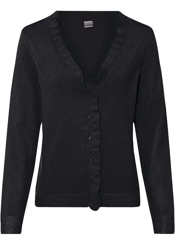 Finstrikket jakke, bonprix