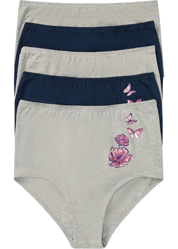 Høy truse (5-pack), bonprix