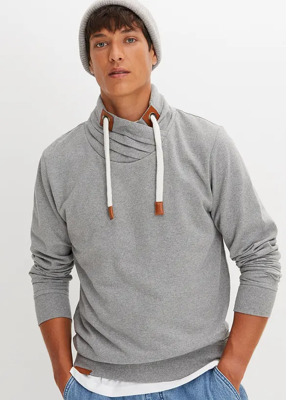 Sweatshirt med sjalskrage, bonprix