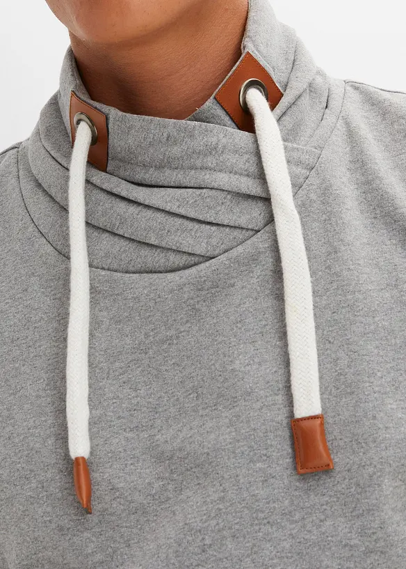 Sweatshirt med sjalskrage, bonprix