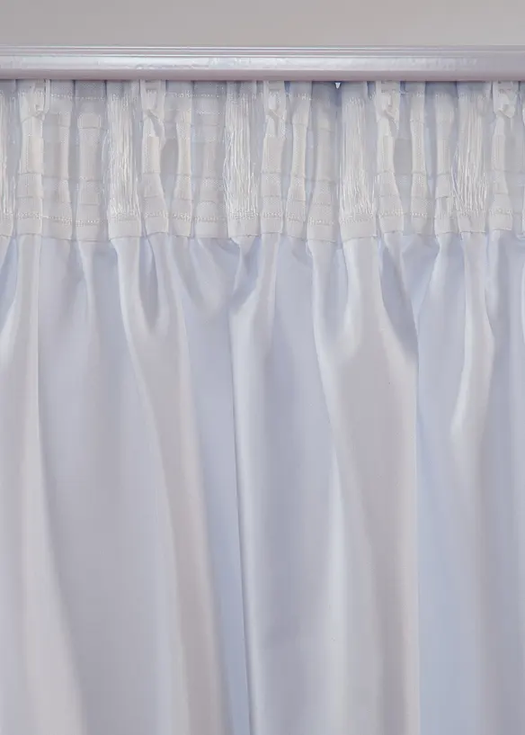 Gardinlengde med vinterprint og resirkulert polyester (1-pack.), bonprix