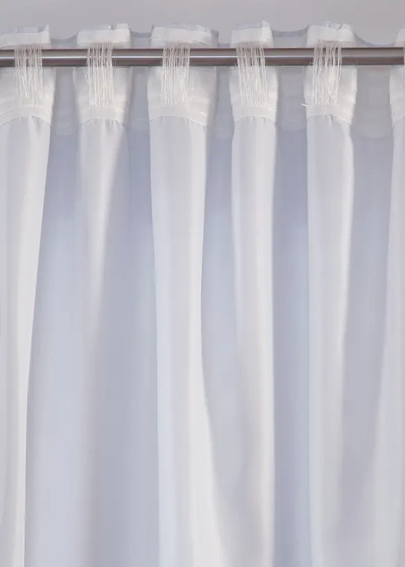 Gardinlengde med vinterprint og resirkulert polyester (1-pack.), bonprix