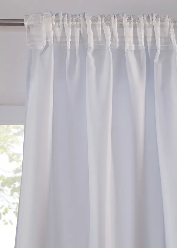 Gardinlengde med vinterprint og resirkulert polyester (1-pack.), bonprix