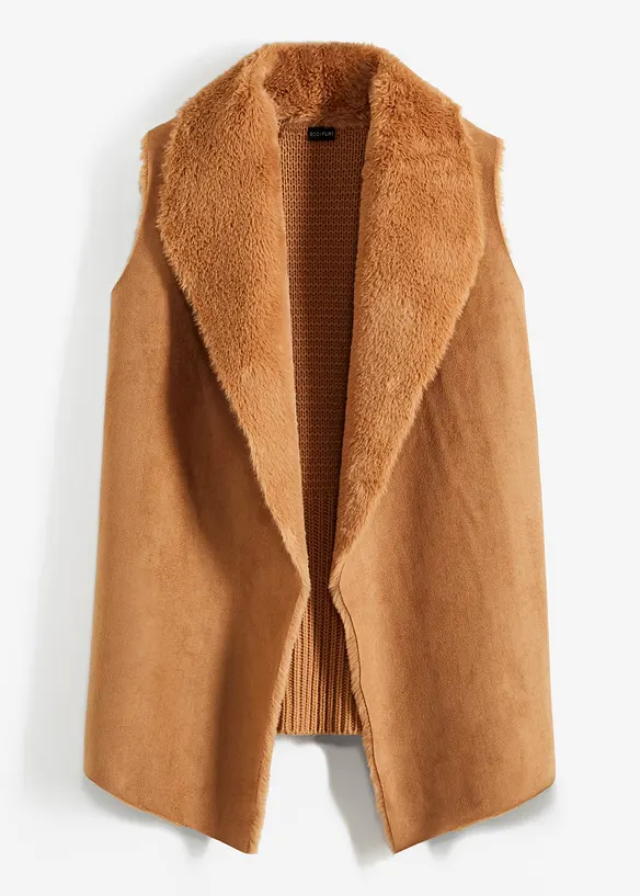 Vest i fuskepels, bonprix