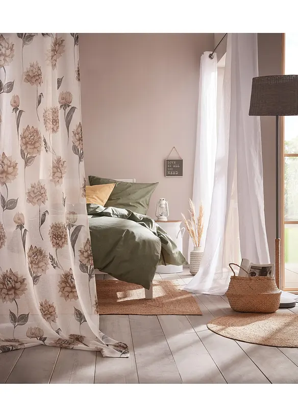 Sengesett med lin-look, bonprix