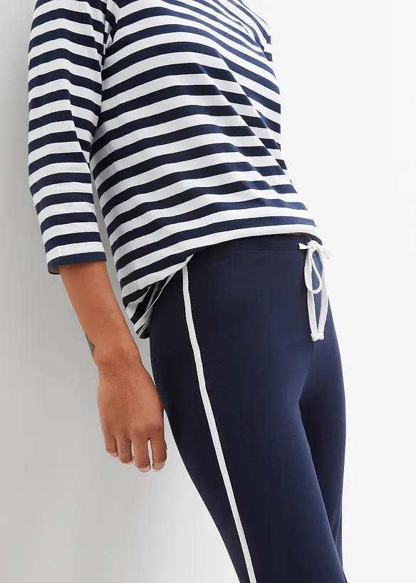 Trikotbukse av bomull med stretch, bonprix