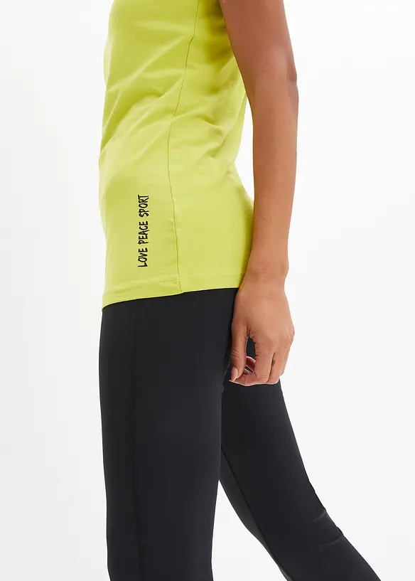 Lang topp med skrift (2-pack), bonprix