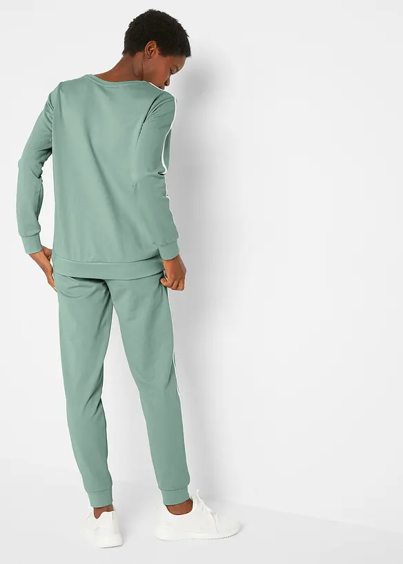 Joggedress i 100% bomull (2-delt sett), bonprix