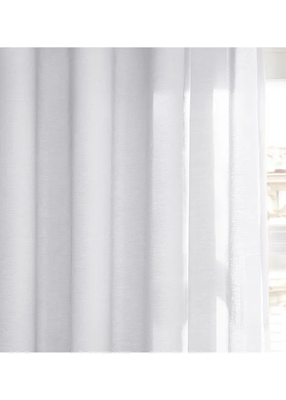 Gardin med resirkulert polyester og fin struktur (1 stk.), bonprix