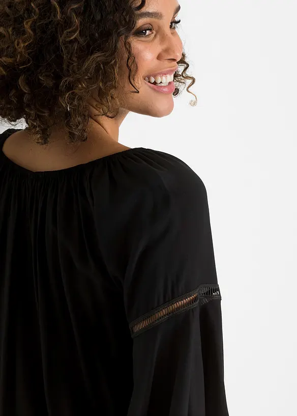 Bluse i 100% viskose, bonprix