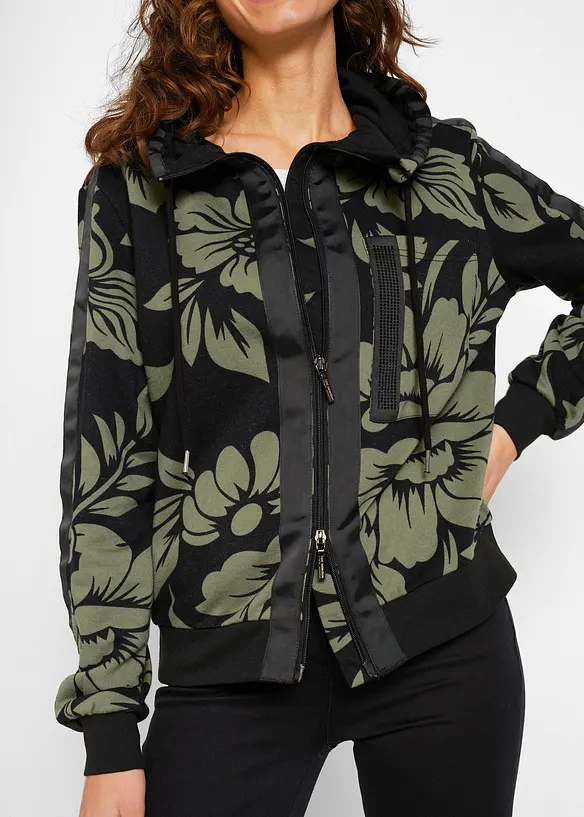 Sweatjakke med bomull, bonprix