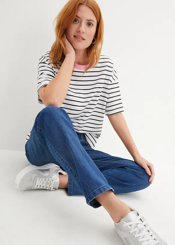 Straight-jeans, Mid Waist (2-pack), bonprix