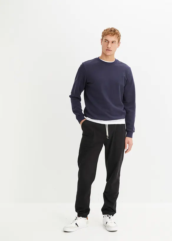 Joggebukse i 100% økologisk bomull, bonprix