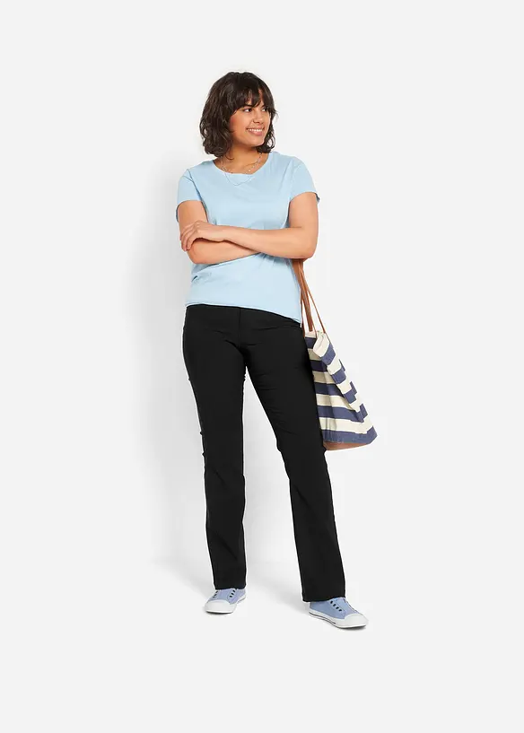 Bengalin-bukse med stretch, Bootcut, bonprix