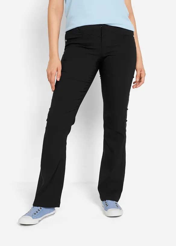 Bengalin-bukse med stretch, Bootcut, bonprix