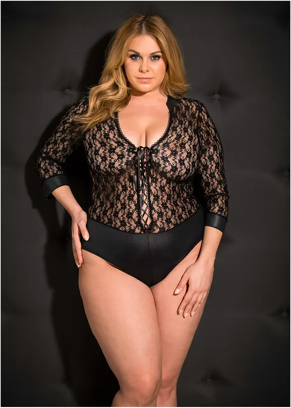 Langermet body ouvert, bonprix